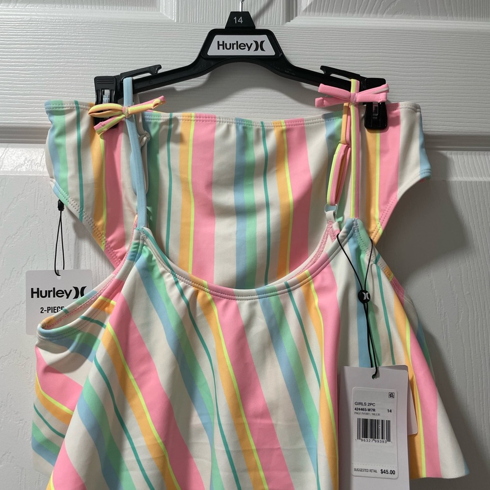 Hurley Multicolor Striped Two-Piece Outfit